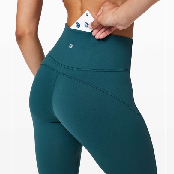 Lululemon In Movement Tight 25" *Everlux in Bermuda Teal - Picture 3 of 10